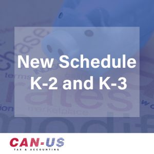 New Schedule K-2 and K-3